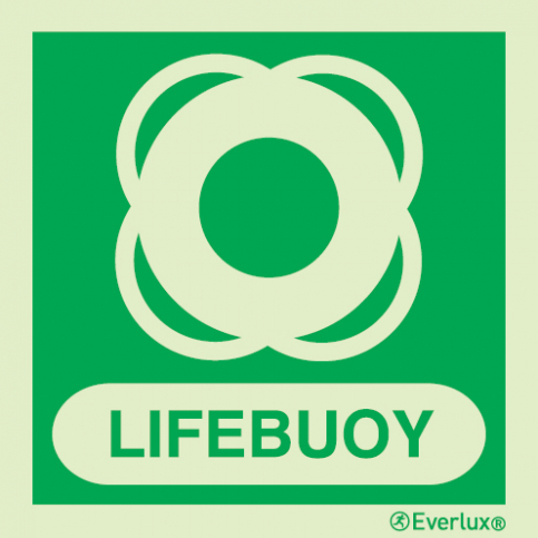 Lifebuoy IMO sign with supplementary text |IMPA 33.4106 - S 02 57