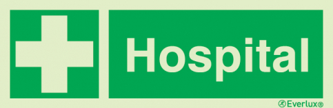 Hospital sign with supplementary text | IMPA 33.4140 - S 03 40