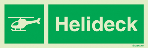 Helideck sign with supplementary text |IMPA 33.4189 - S 03 47
