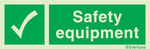 Safety equipment with supplementary text |IMPA 33.4184 - S 03 52