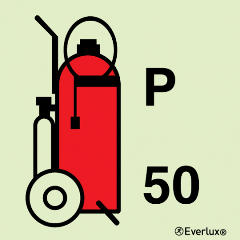 Powder wheeled fire extinguisher - 50Kg | IMPA 33.6085 - S 10 49