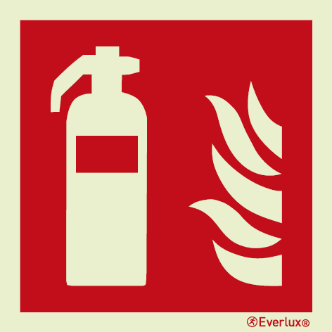 Fire extinguisher sign | IMPA 33.6100 - S 16 01