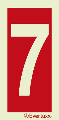 Number 7 - sign - S 19 67