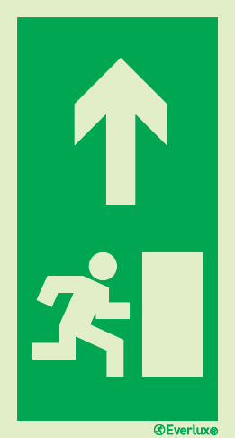 Evacuation route LLL sign - progress forward from here - S 21 65