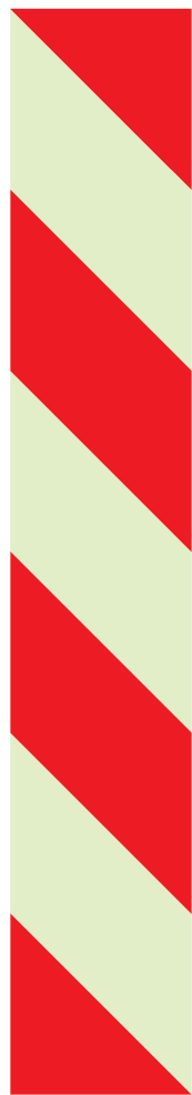 Marking strip with red stripes - S 27 04