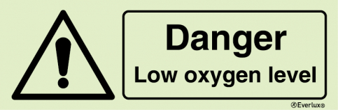 Danger low oxygen level sign | IMPA 33.7544 - S 30 54