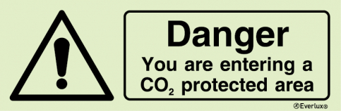 Danger CO2 protected area sign | IMPA 33.7545 - S 30 55
