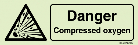 Danger compressed oxygen | IMPA 33.7585 - S 30 78