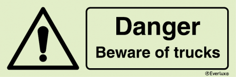 Danger Beware of truck sign - S 30 86