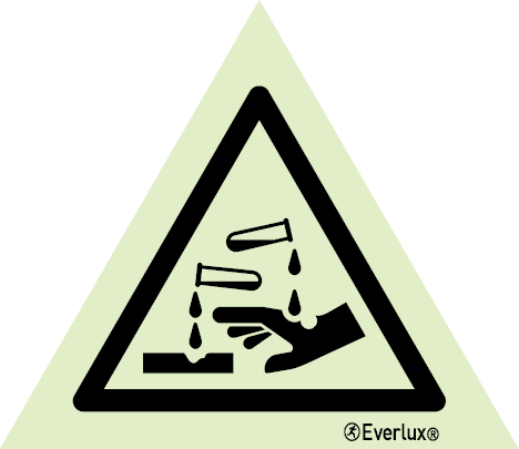 Warning corrosive substance sign |IMPA 33.7505 - S 31 04