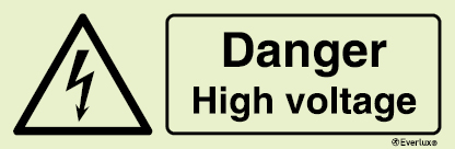 Danger high voltage sign | IMPA 33.7610 - S 31 51