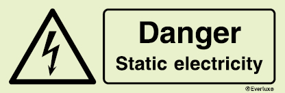 Danger static electricity sign | IMPA 33.7587 - S 31 54