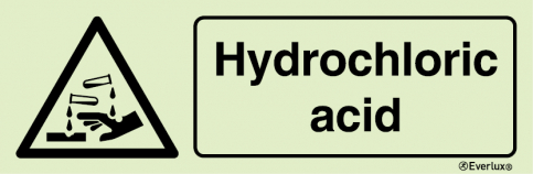 Hydrochloric acid sign - S 31 92