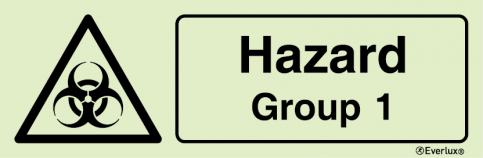Hazard Group 1 sign - S 31 96