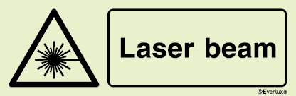 Laser beam sign - S 31 99
