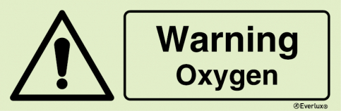 Warning oxygen sign | IMPA 33.7700 - S 32 12