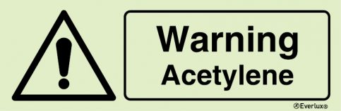 Warning acetylene sign | IMPA 33.7701 - S 32 13