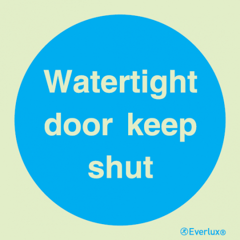 Watertight door keep shut sign | IMPA 33.5819 - S 34 05