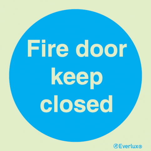 Fire door keep closed sign - S 34 11