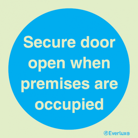Secure door open sign - S 34 26