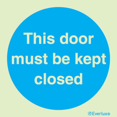 This door must be kept closed sign | IMPA 33.5801 - S 34 31