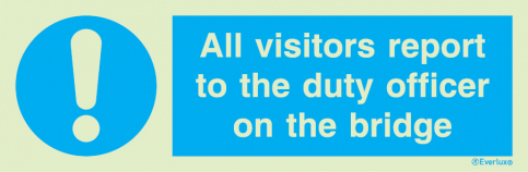 All visitors report to the duty officer on the bridge | IMPA 33.5854 - S 36 10