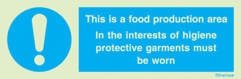 This is a food production area sign | IMPA 33.5746 - S 36 56