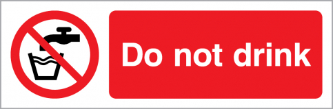 Do not drink sign | IMPA 33.8550 - S 40 17
