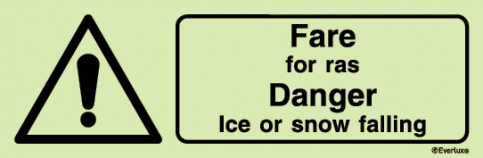 Danger ice or snow falling safety sign - S 44 24