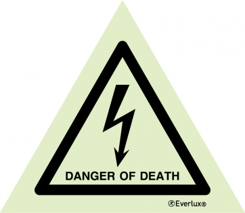 Danger of death safety sign - S 44 33