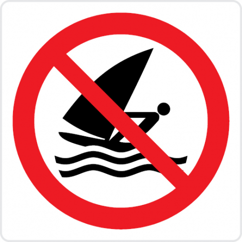 No windsurfing - prohibition sign - S 45 04