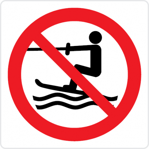 No towed water activity - prohibition sign - S 45 09