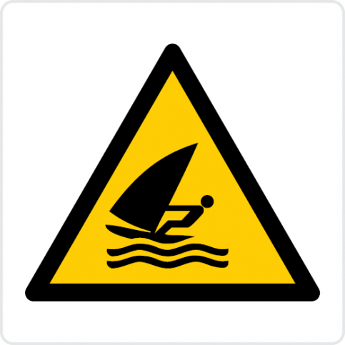 Windsurfing area - warning sign - S 45 53