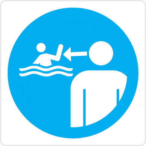 Keep children under supervision in the aquatic environment - mandatory sign - S 45 83