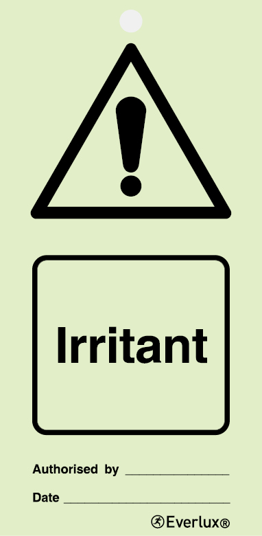 Irritant - warning temporary tie tag | IMPA 33.2506 - S 47 05
