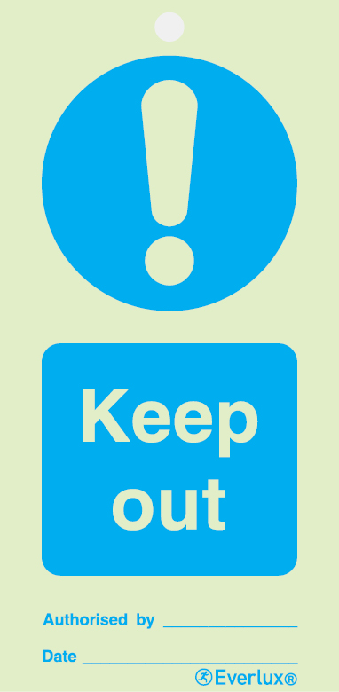 Keep out - mandatory temporary tie tag | IMPA 33.2540 - S 47 81