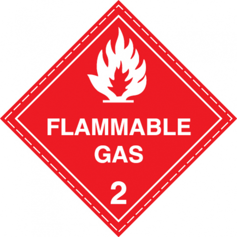 Flammable gases Class 2.1 - S 55 15