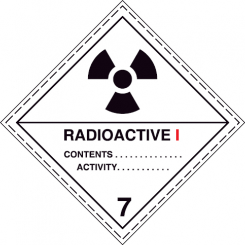 Radioactive material Category I - white | IMPA 33.2217 - S 55 29