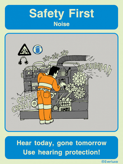 Noise - Safety first awareness poster - S 65 09