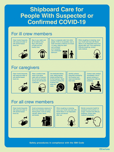 ICS guidance on the procedures when providing shipboard care for people with suspected or confirmed COVID-19 - SC 018